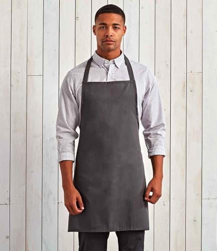 Premier Essential Bib Apron - DGY - ONE